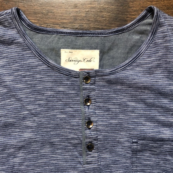 Sovereign Code Men’s Henley Long Sleeve - Picture 2 of 9